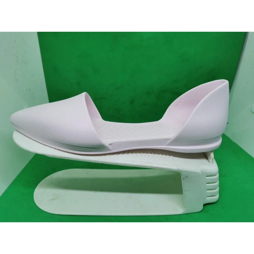 Native Womens Size 8 Audrey Dorsay Flats Jiffy Light Pink Slip On Waterproof